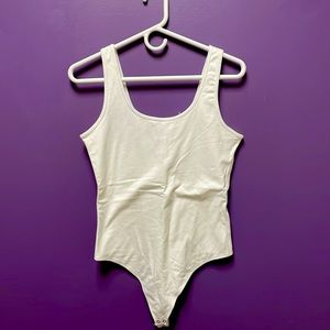 White Abercrombie tank top body suit